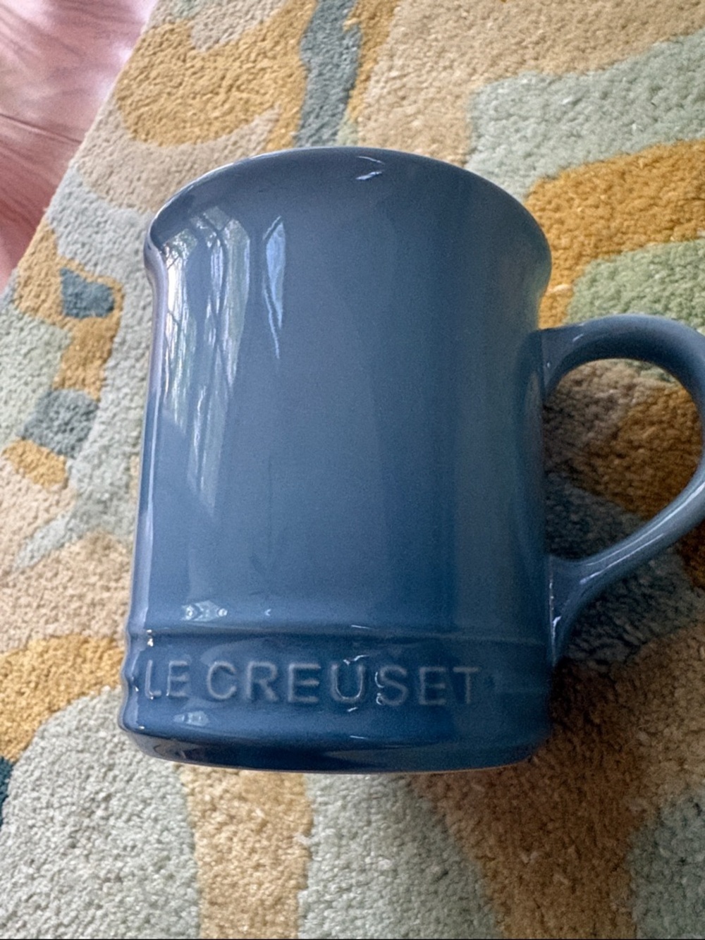 NWT Le Creuset Blue Chambray Stoneware Mug 14 oz - Picture 9 of 9